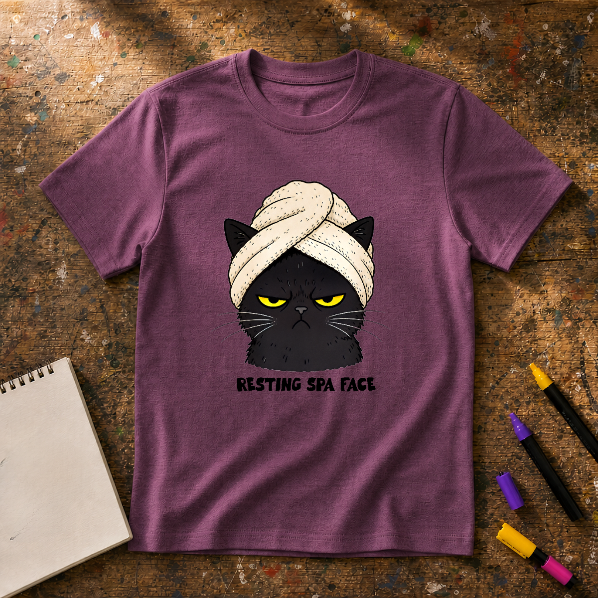 Resting Spa Face Graphic T-Shirt