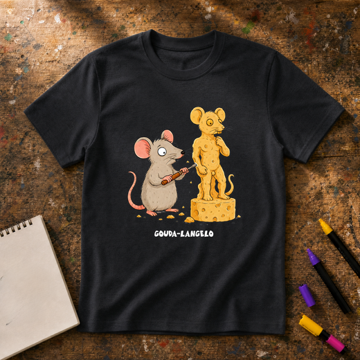 Gouda-Langelo Cheese Sculptor Graphic T-Shirt