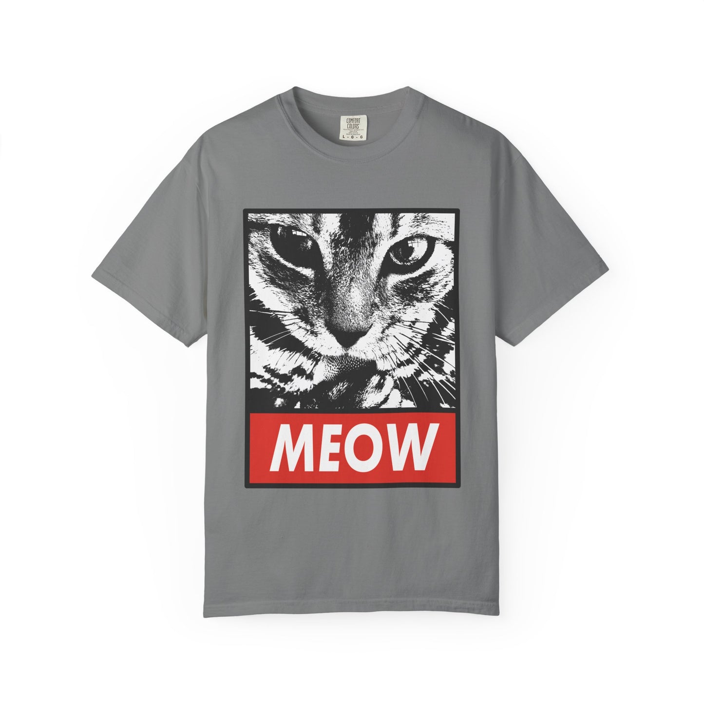 Meow Cat Graphic T-Shirt