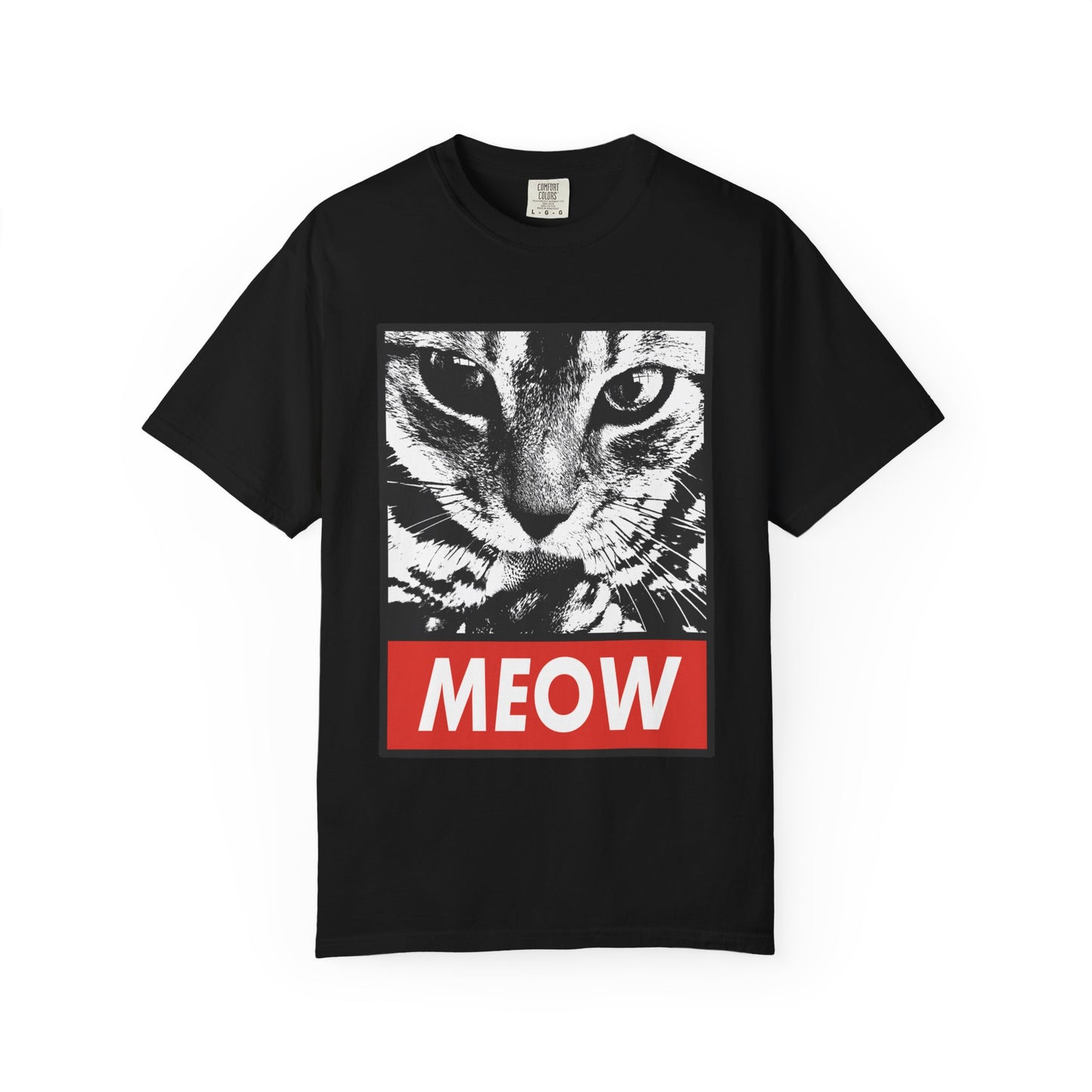 Meow Cat Graphic T-Shirt
