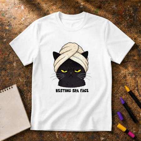 Resting Spa Face Graphic T-Shirt