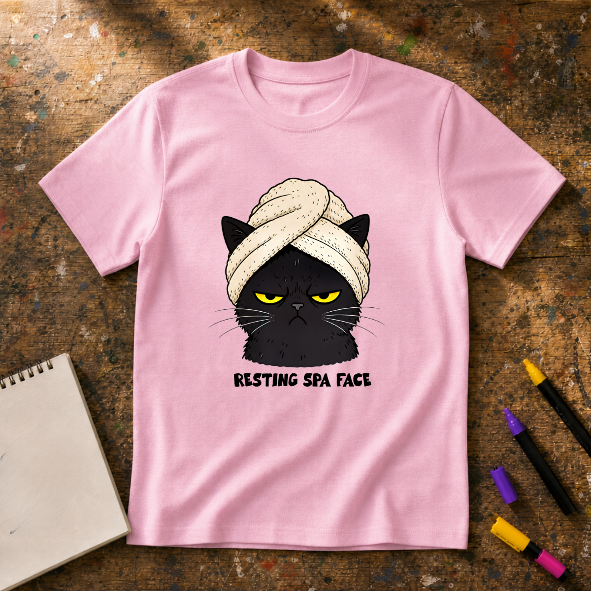 Resting Spa Face Graphic T-Shirt