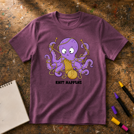 Knit Happens Octopus Graphic T-Shirt