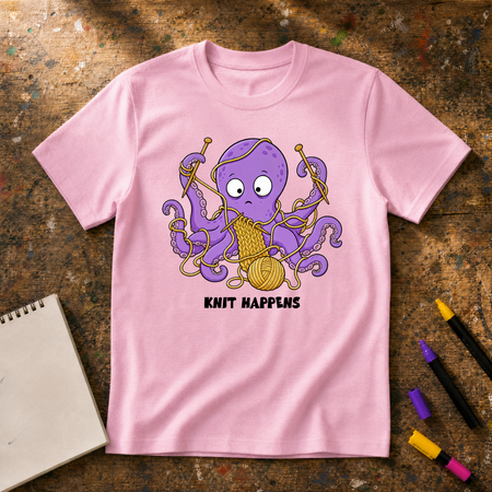Knit Happens Octopus Graphic T-Shirt