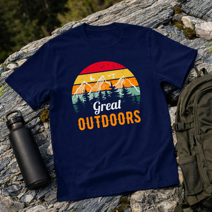 Retro Great Outdoors Graphic T-Shirt