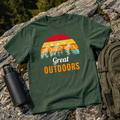 Retro Great Outdoors Graphic T-Shirt