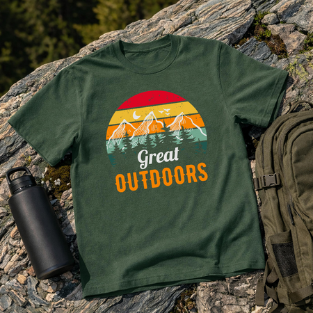Retro Great Outdoors Graphic T-Shirt