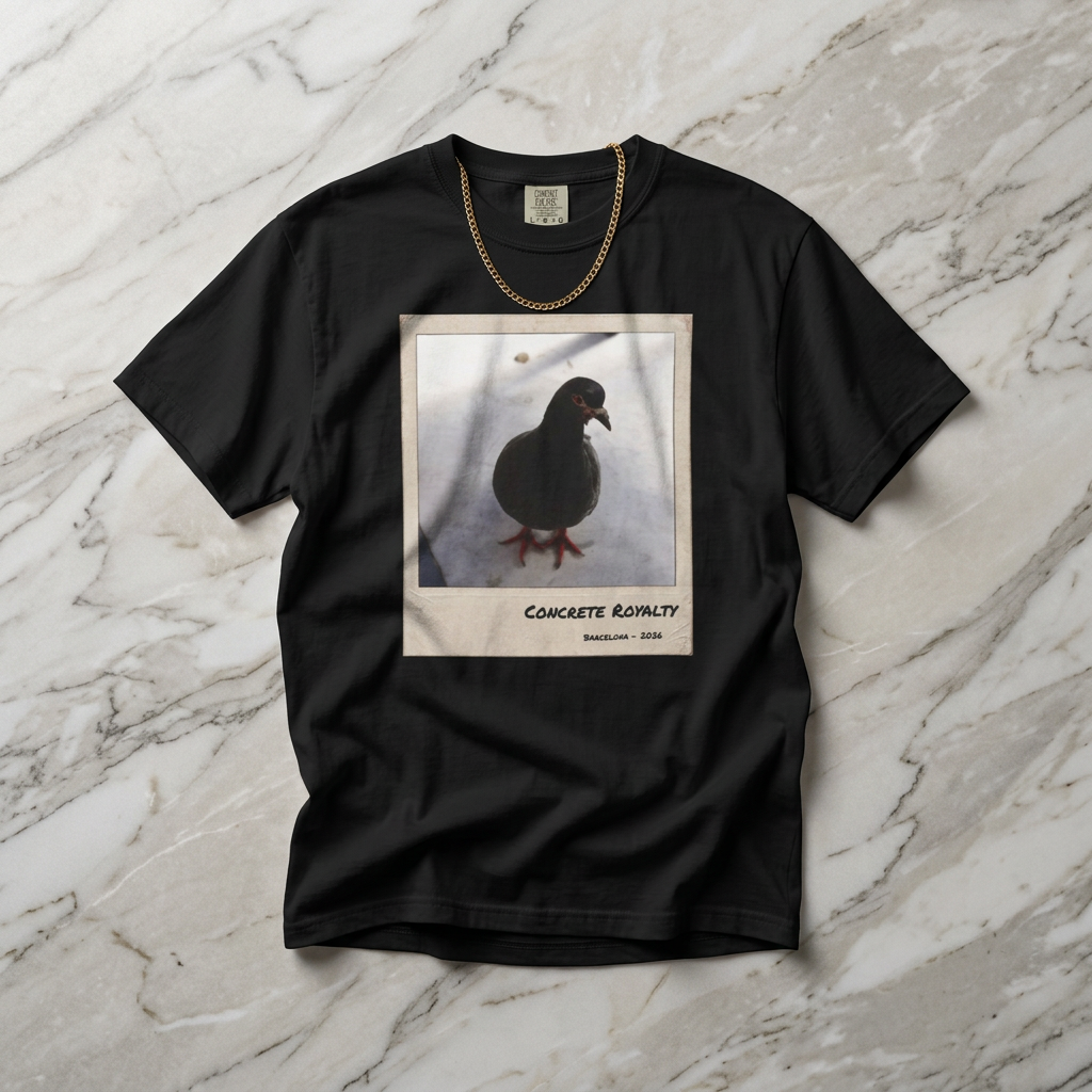 Concrete Royalty Pigeon Graphic T-Shirt