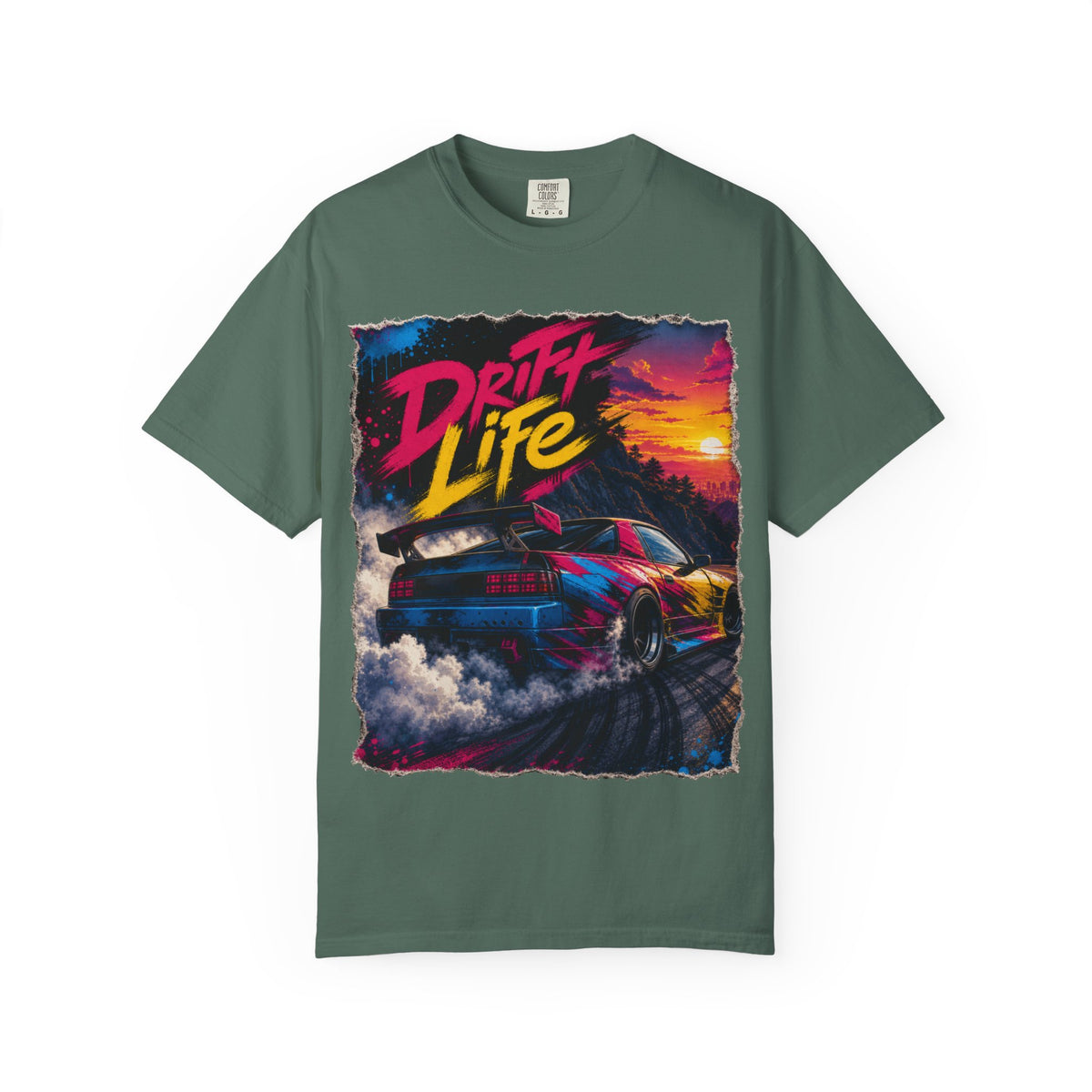 Retro Drift Life Graphic T-Shirt